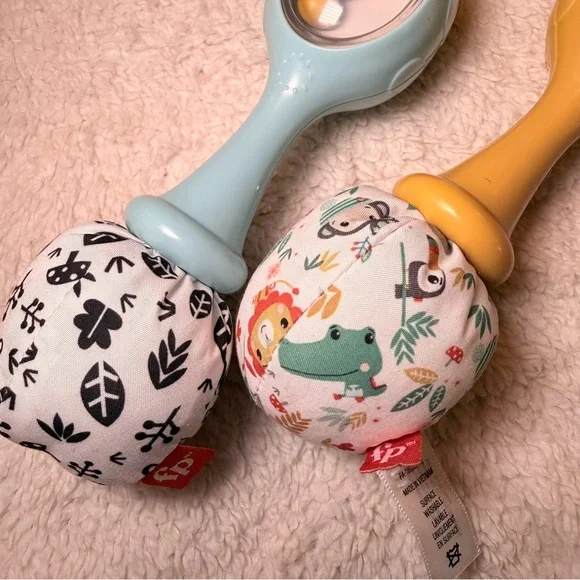 Fisher-Price Colorful Rattle Pair - Picture 2 of 7